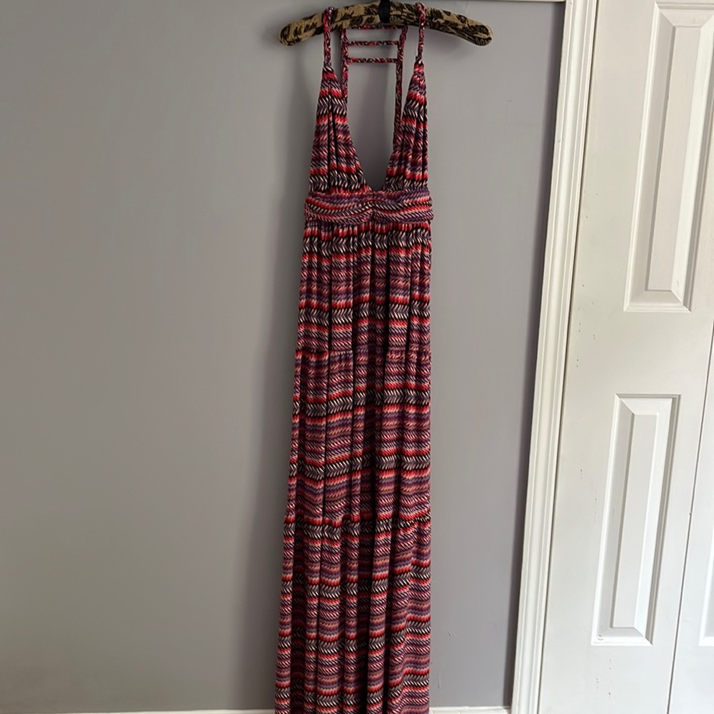 Long multi color maxi summer dress
